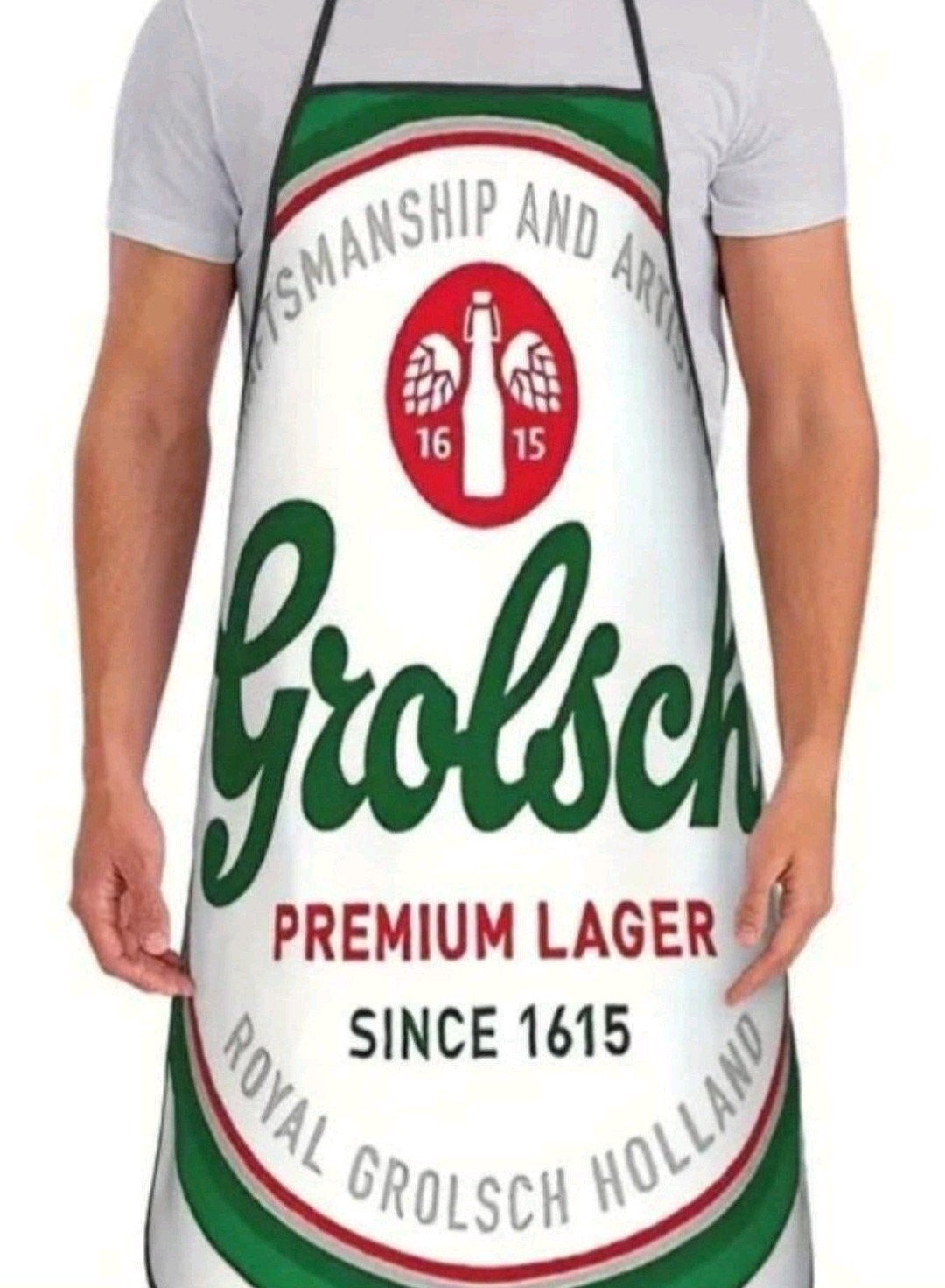 Grolsch schort, perfect voor in de man cave, bar of kroeg., Ophalen of Verzenden, Nieuw, Grolsch
