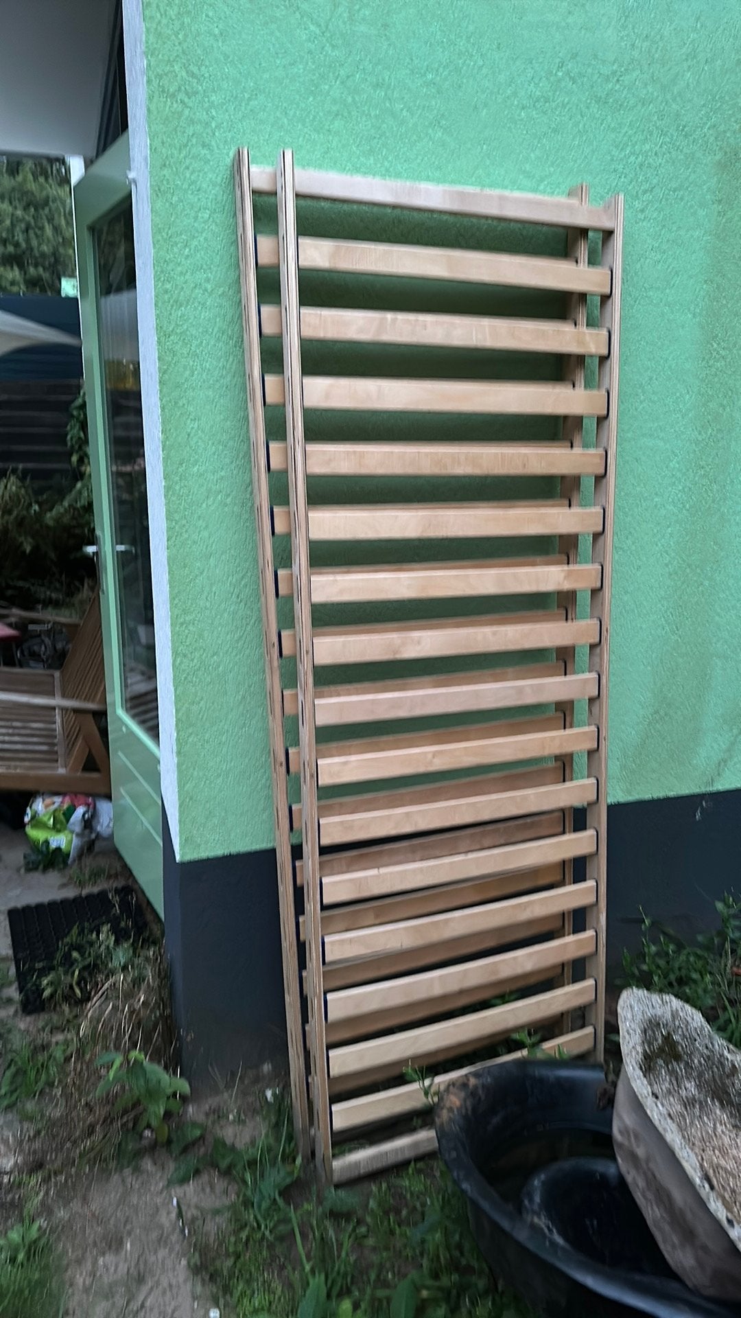2 lattenbodems, Huis en Inrichting, Slaapkamer | Matrassen en Bedbodems, Ophalen, Gebruikt, Bedbodem, 200 cm