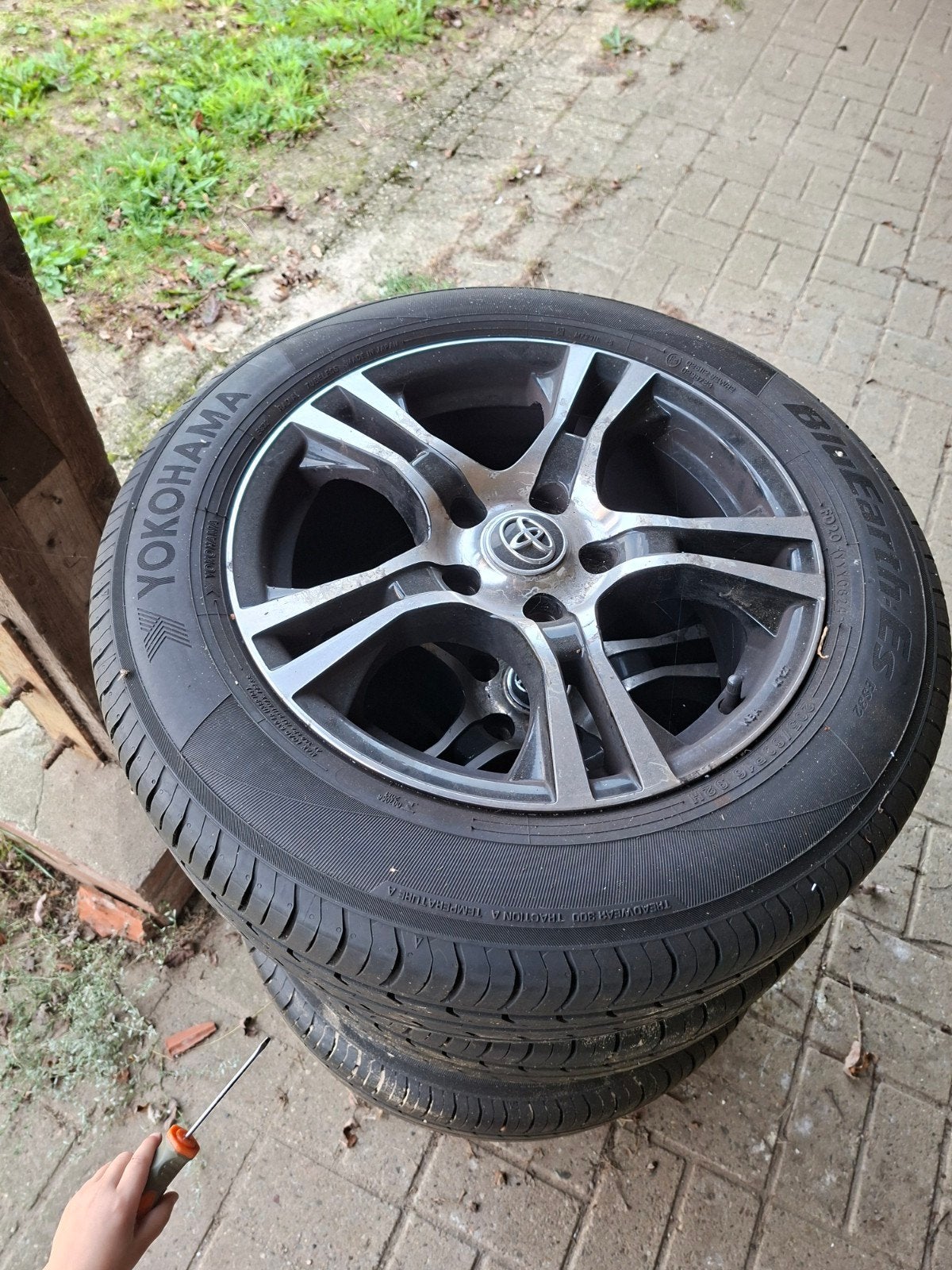 zomerbanden met velgen - 7mm profiel, Ophalen, Gebruikt, 16 inch, Banden en Velgen