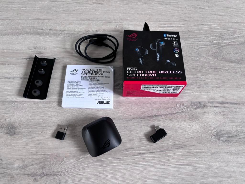Asus ROG Cetra True Wireless Speednova, Zwart, In gehoorgang (in-ear), Overige merken, Ophalen of Verzenden