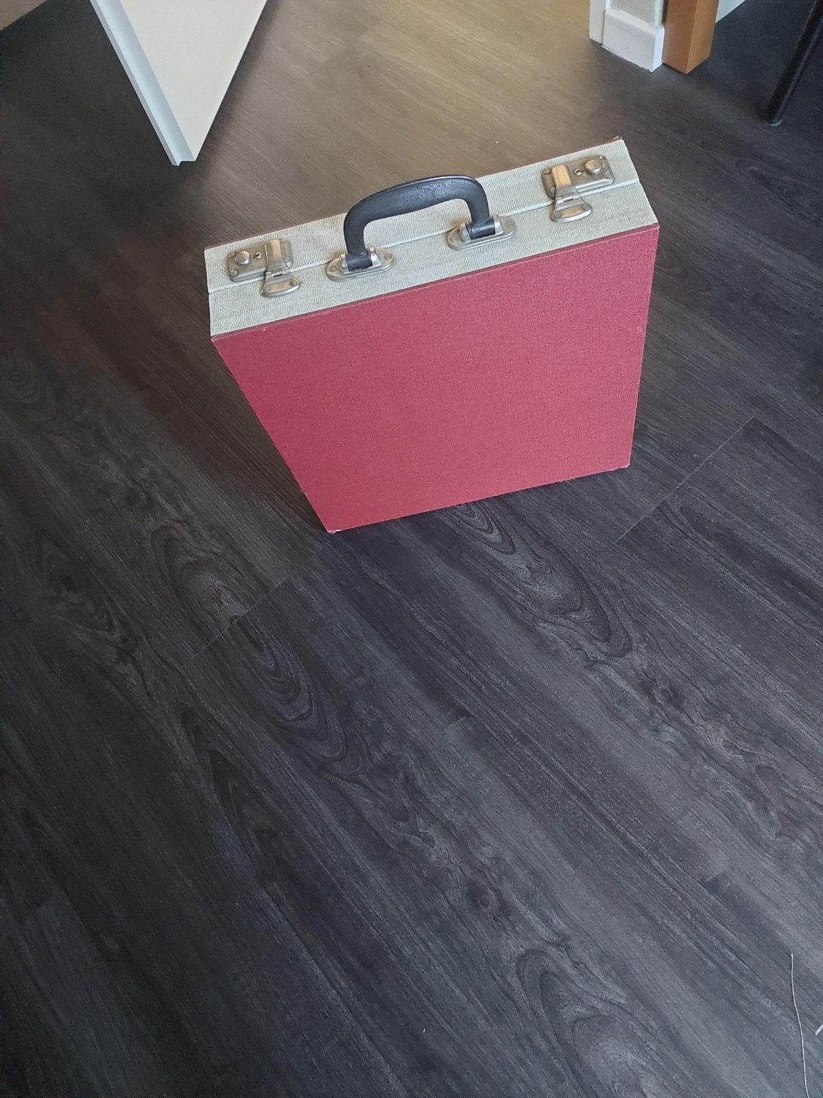 Vintage LP Koffer - Perfect voor vinylplaten, Ophalen of Verzenden, Gebruikt