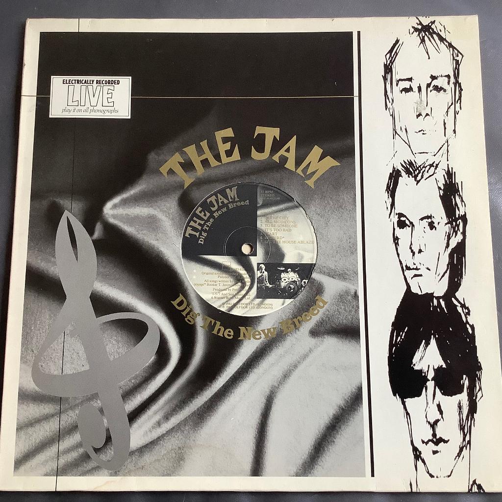 The JAM paul weller LP vinyl LIVE Dig the New Breed 1982 NL, Inclusief binnenhoes, Ophalen of Verzenden, Gebruikt, 12 inch