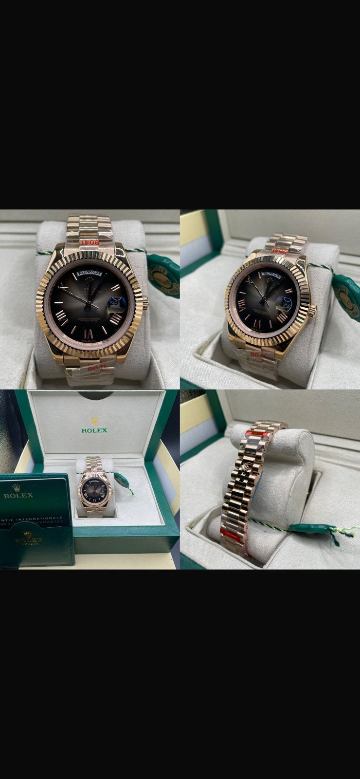 1 op 1 daydate rose gold, Ophalen, Zo goed als nieuw, Roze, Android