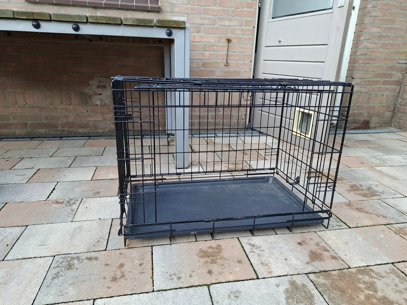 2 x bench middel zwart  ( prijs per 2), Ophalen, Gebruikt, 75 tot 110 cm, Minder dan 65 cm