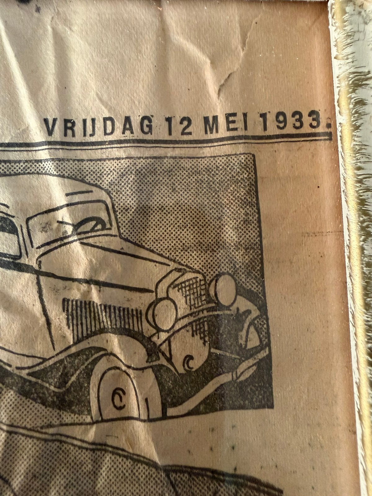 Krantenartikel over  opel uit 1933, Verzamelen, Ophalen of Verzenden, 1920 tot 1940, Tijdschrift