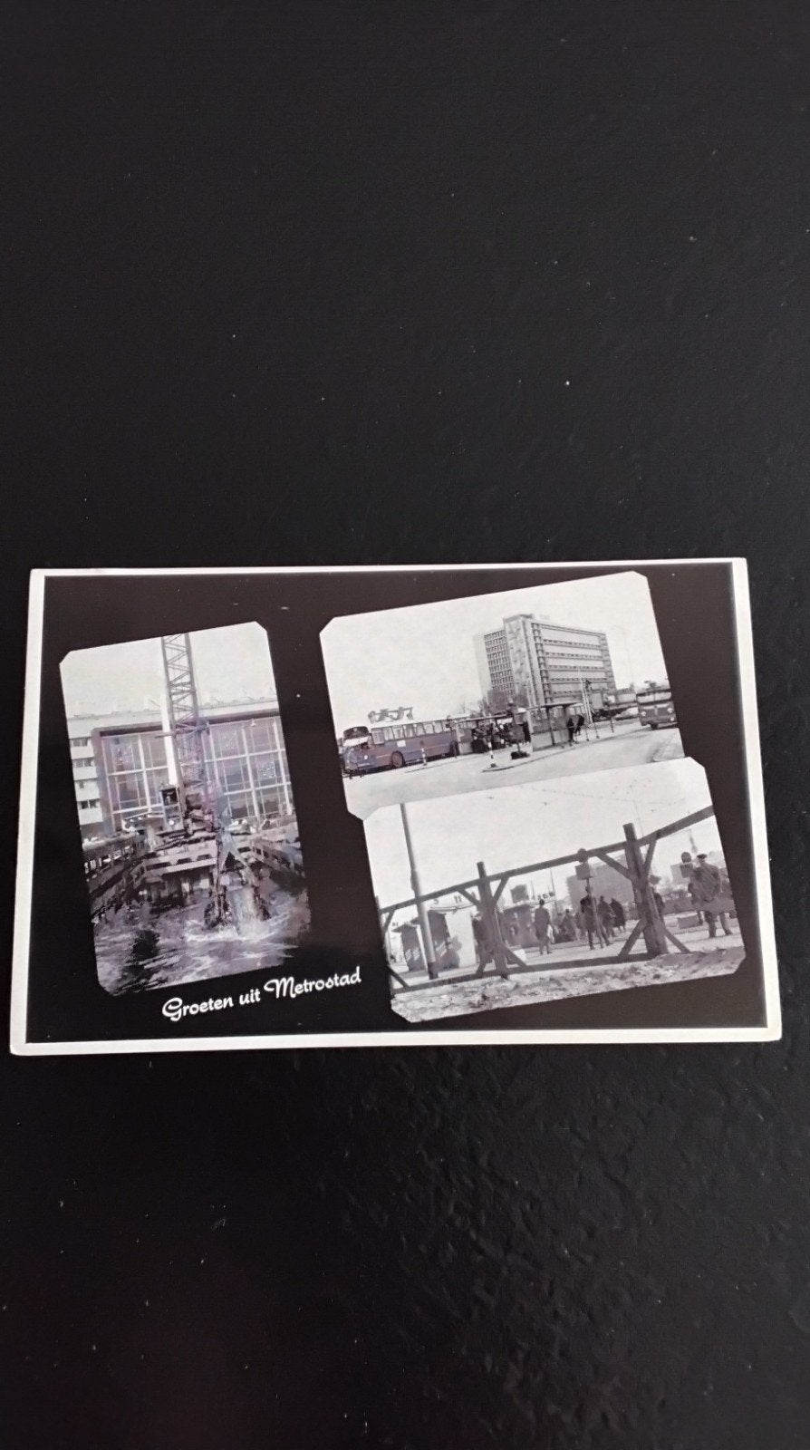 Rotterdam  Groeten uit Metrostad -  Vintage Ansichtkaart, Ophalen of Verzenden, 1960 tot 1980, Ongelopen
