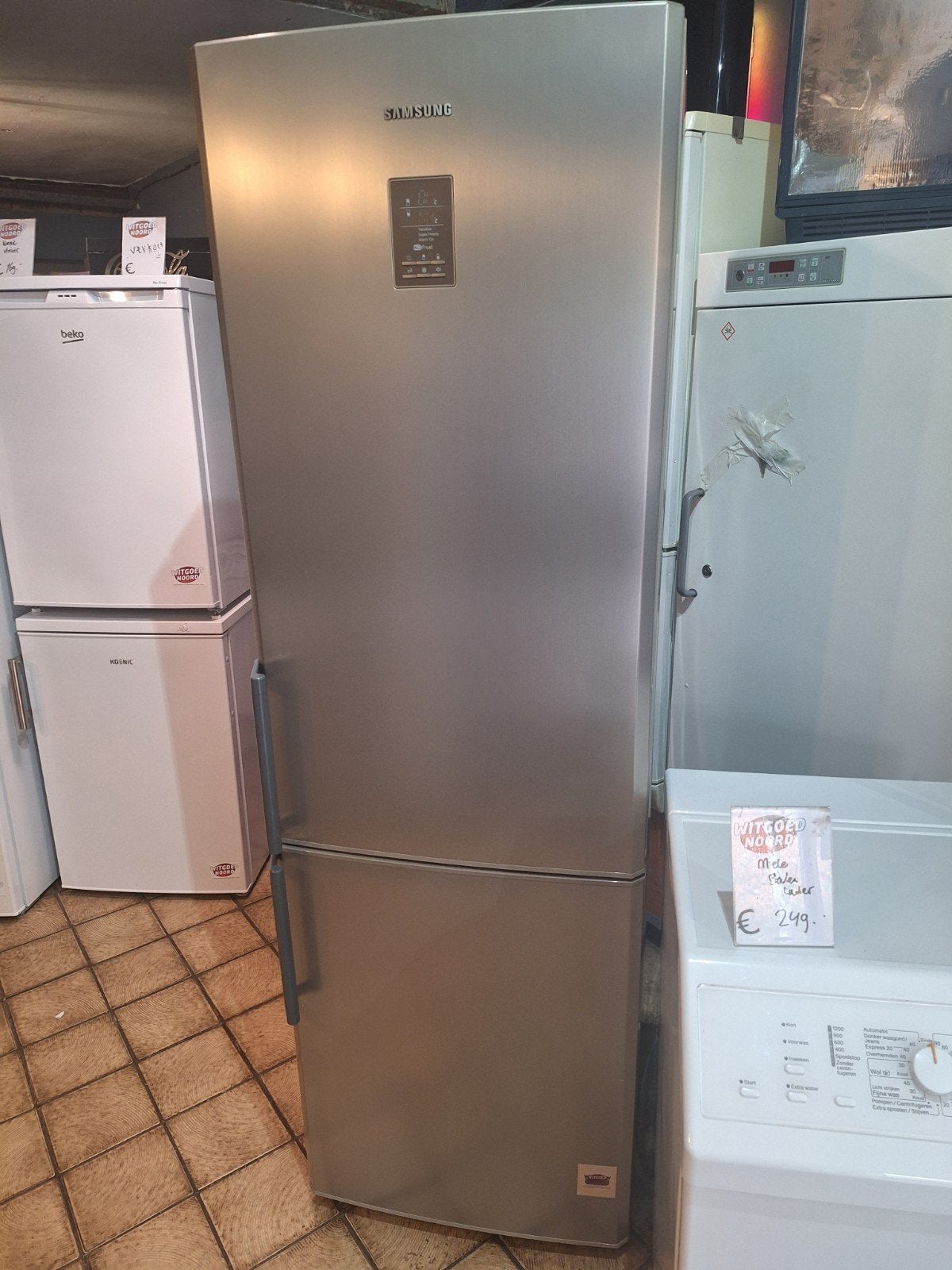 Samsung koel/vries, no frost. met garantie., 200 liter of meer, Verzenden, Met aparte vriezer, Refurbished
