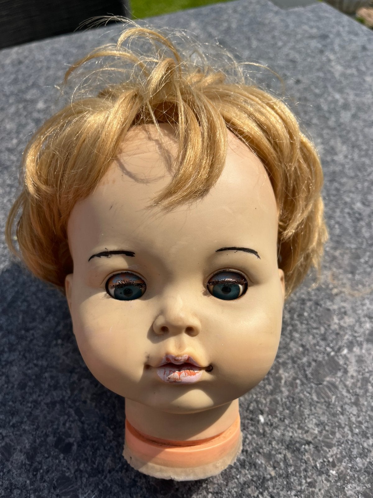 Hoofd van Ratti pop 1963, Verzamelen, Poppen, Ophalen of Verzenden, Gebruikt, Pop