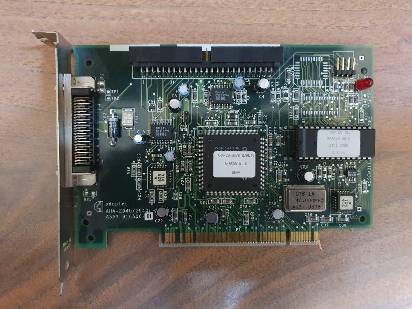 Vintage SCSI Adapter - Adaptec AHA-2940/2940U, Ophalen of Verzenden