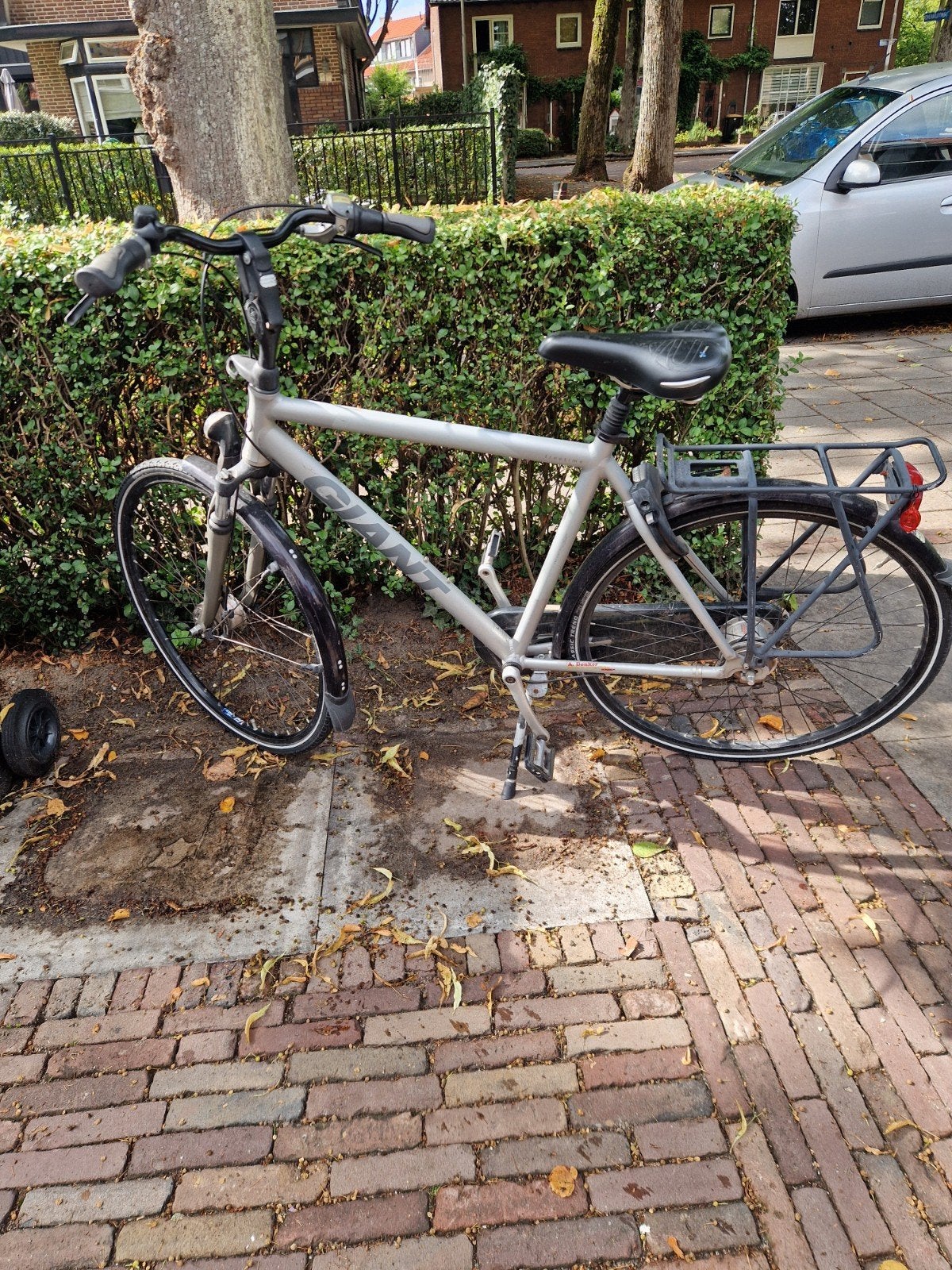 Giant herenfiets stationsfiets, Fietsen en Brommers, Ophalen, Gebruikt, Velgrem, Versnellingen