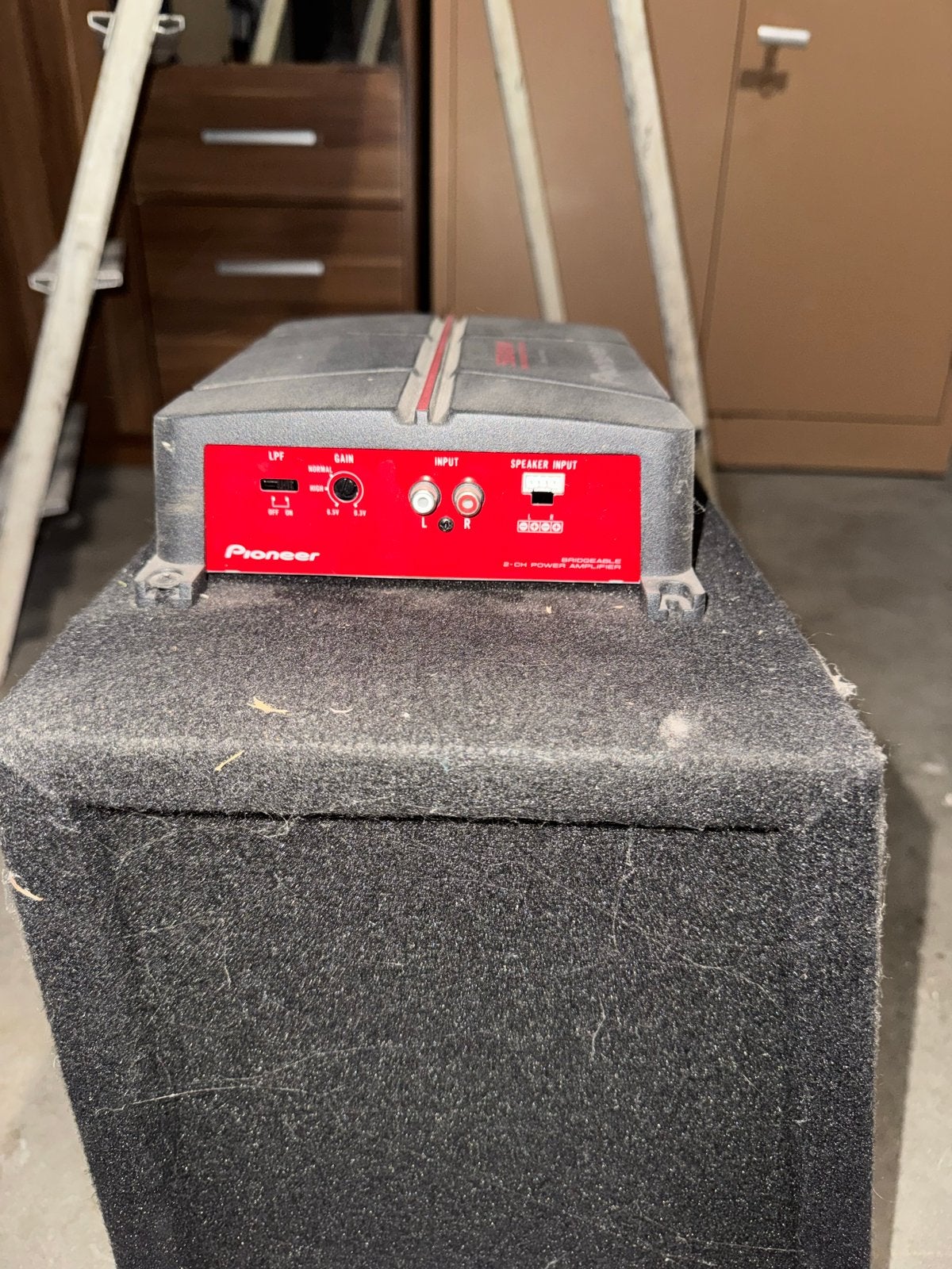 Pioneer Subwoofer met Versterker (500W), Auto diversen, Ophalen of Verzenden, Gebruikt