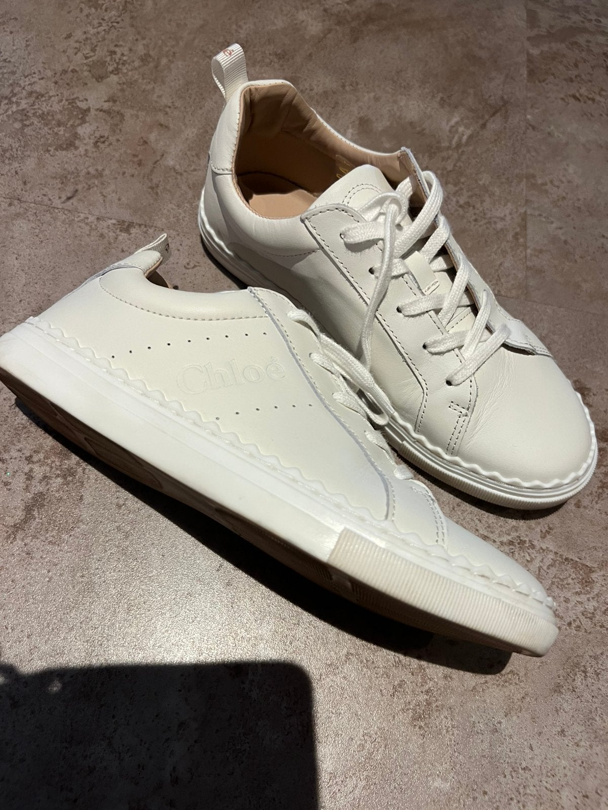 CHLOE gympen maat 35 origineel zgan, Wit, Ophalen of Verzenden, Sneakers of Gympen, Zo goed als nieuw