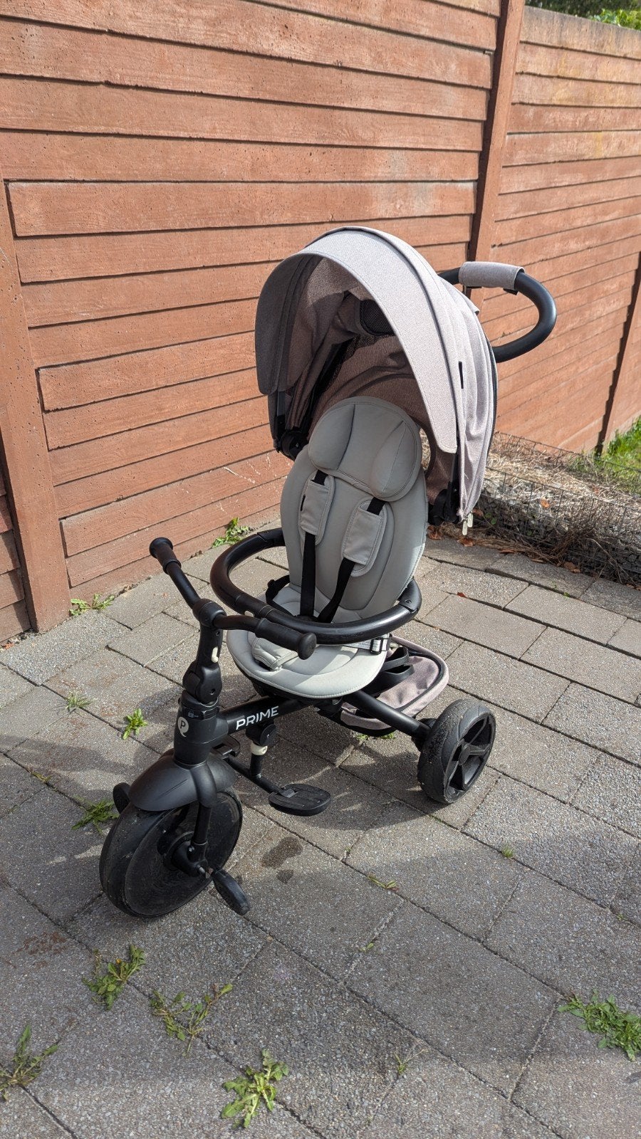 Qplay Prime 4-in-1 Driewieler - Grijs (Z.G.A.N.), Ophalen of Verzenden