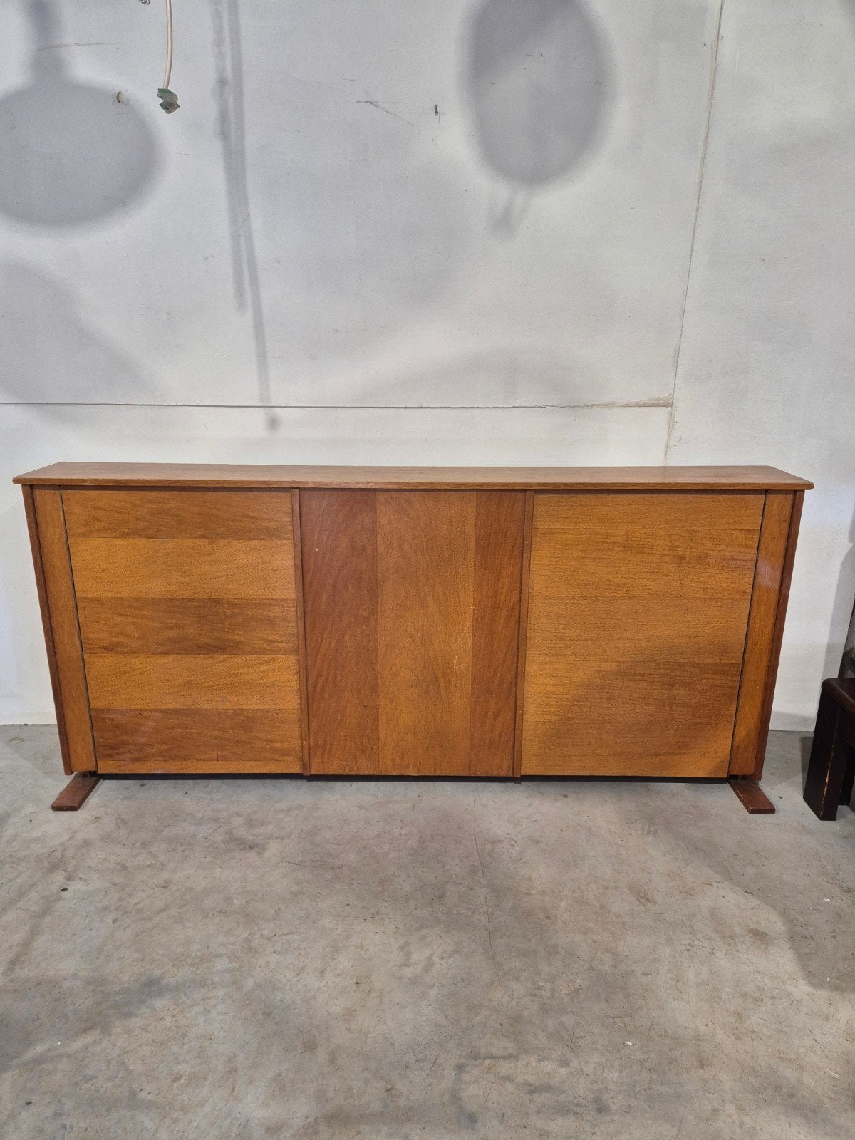 Mid century teak fineer opklapbed design., Ophalen of Verzenden