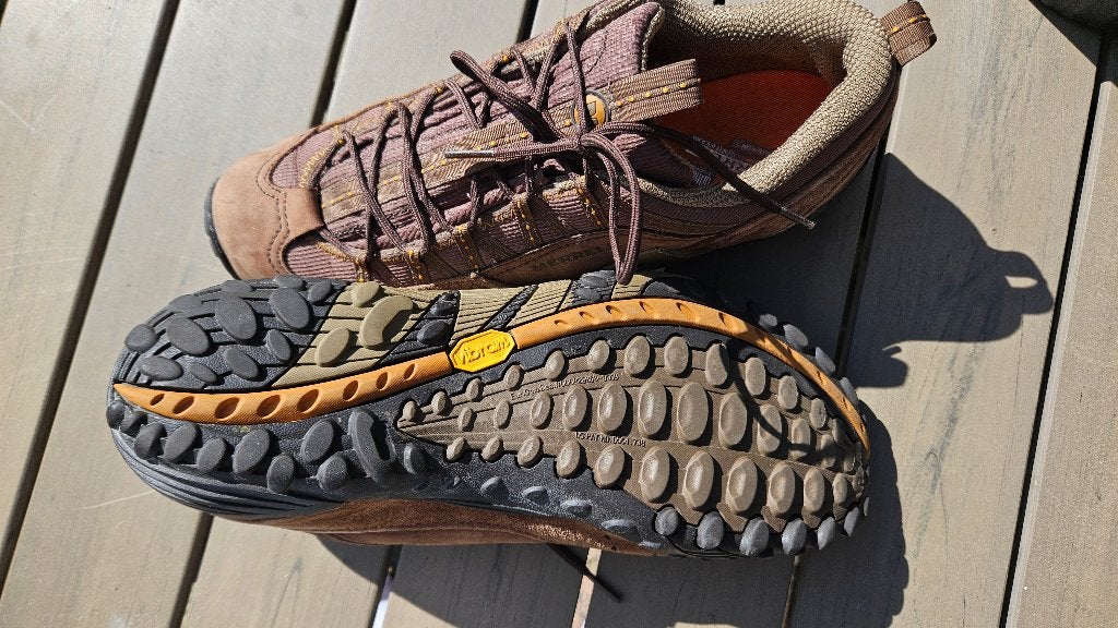 Merrell wandelschoenen - Nette gebruikte staat, Bruin, Ophalen of Verzenden, Merrell, Gedragen