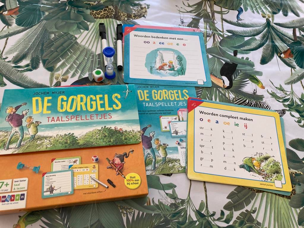 De gorgels taal spelletjes, Kinderen en Baby's, Speelgoed | Educatief en Creatief, Ophalen of Verzenden, Zo goed als nieuw