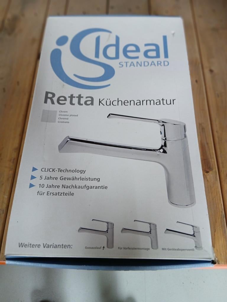 Nieuwe Ideal Standard Retta Keukenkraan - Chroom, Ophalen of Verzenden, Nieuw, Chroom, Kraan