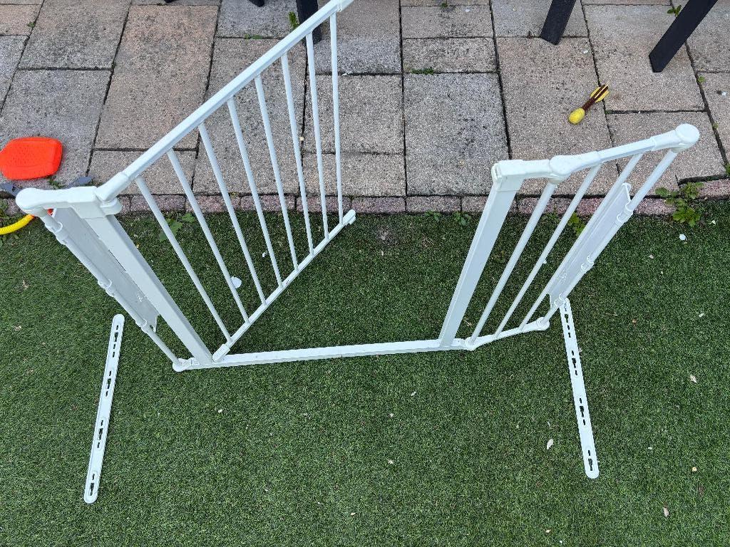 Set van 2 traphekjes – wit compleet & zwart incompleet, Ophalen, Gebruikt, Overige typen, 115 cm of meer