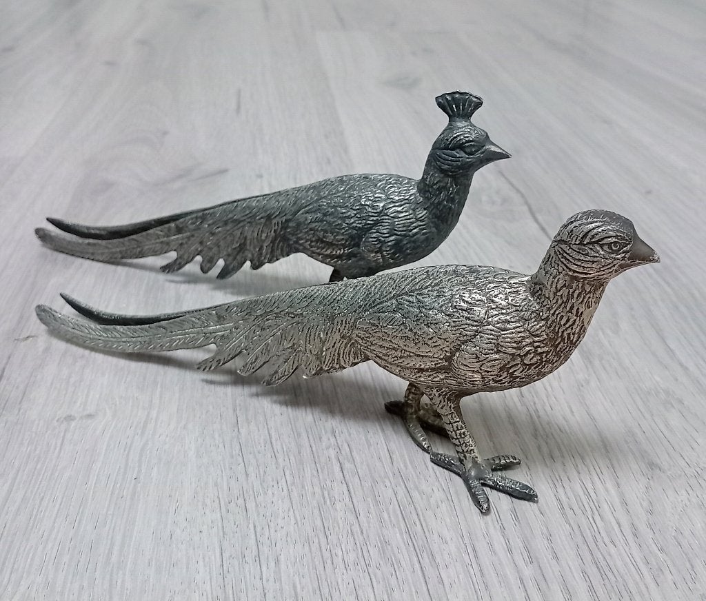 vintage fazanten paar (menukaarthouders), Verzenden