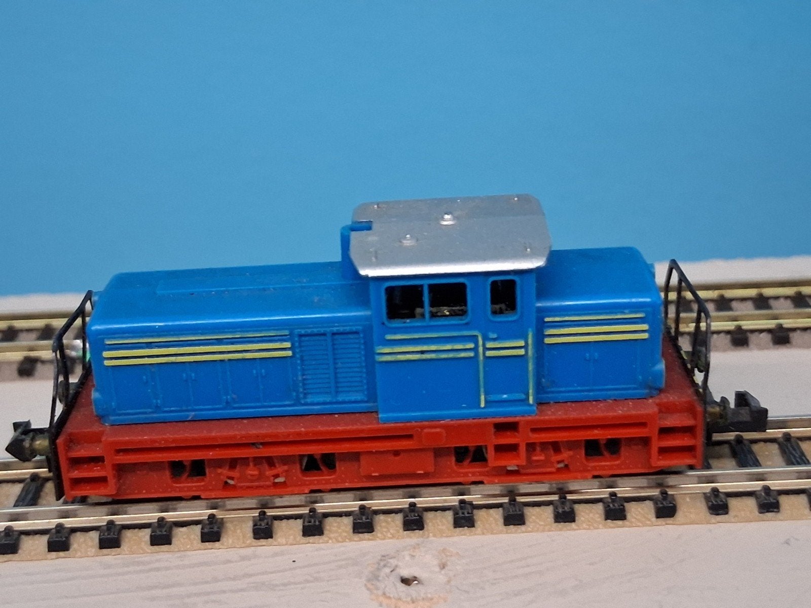 Fleischmann diesel rangeerloc N-spoor, Gebruikt, Fleischmann, Ophalen of Verzenden, Analoog