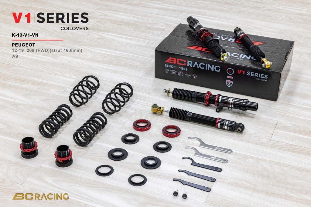BC Racing schroefset verlaging - Peugeot 208 12-19, Auto diversen, Tuning en Styling, Ophalen of Verzenden
