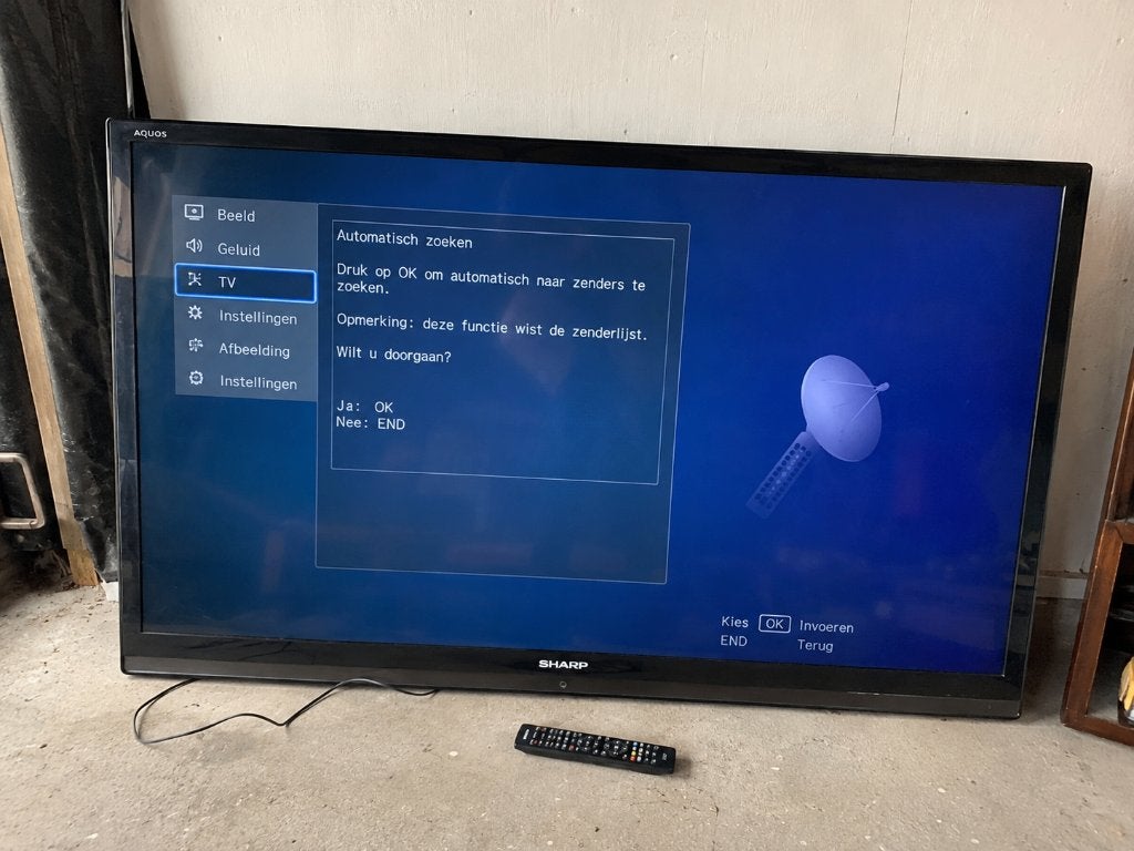 Sharp 70 inch LED TV – LC-70LE747EN – Full HD – Smart TV, Ophalen, 100 Hz, 100 cm of meer, Sharp