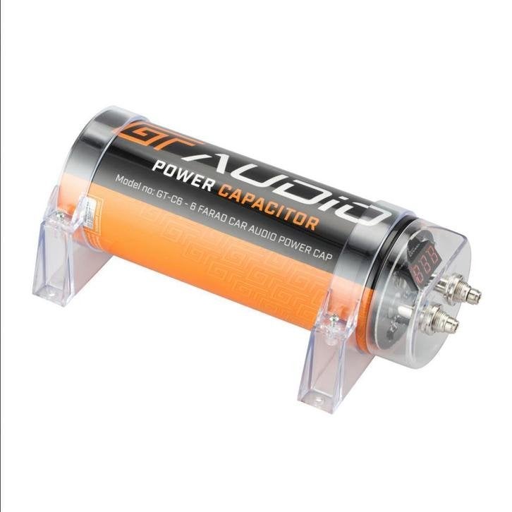 BASSFACE GT-AUDIO GT-C6 Quqlity condensator 6Farad Power Cap, Auto diversen, Autospeakers, Niet ingevuld, Niet ingevuld, Nieuw