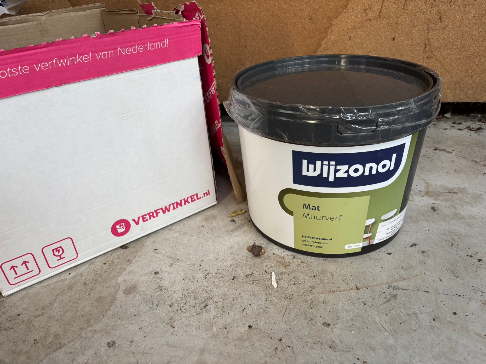 Wijzonol Muurverf Mat – White Truffle 644 (Lab Paint), Beige, Nieuw, Ophalen of Verzenden, Verf