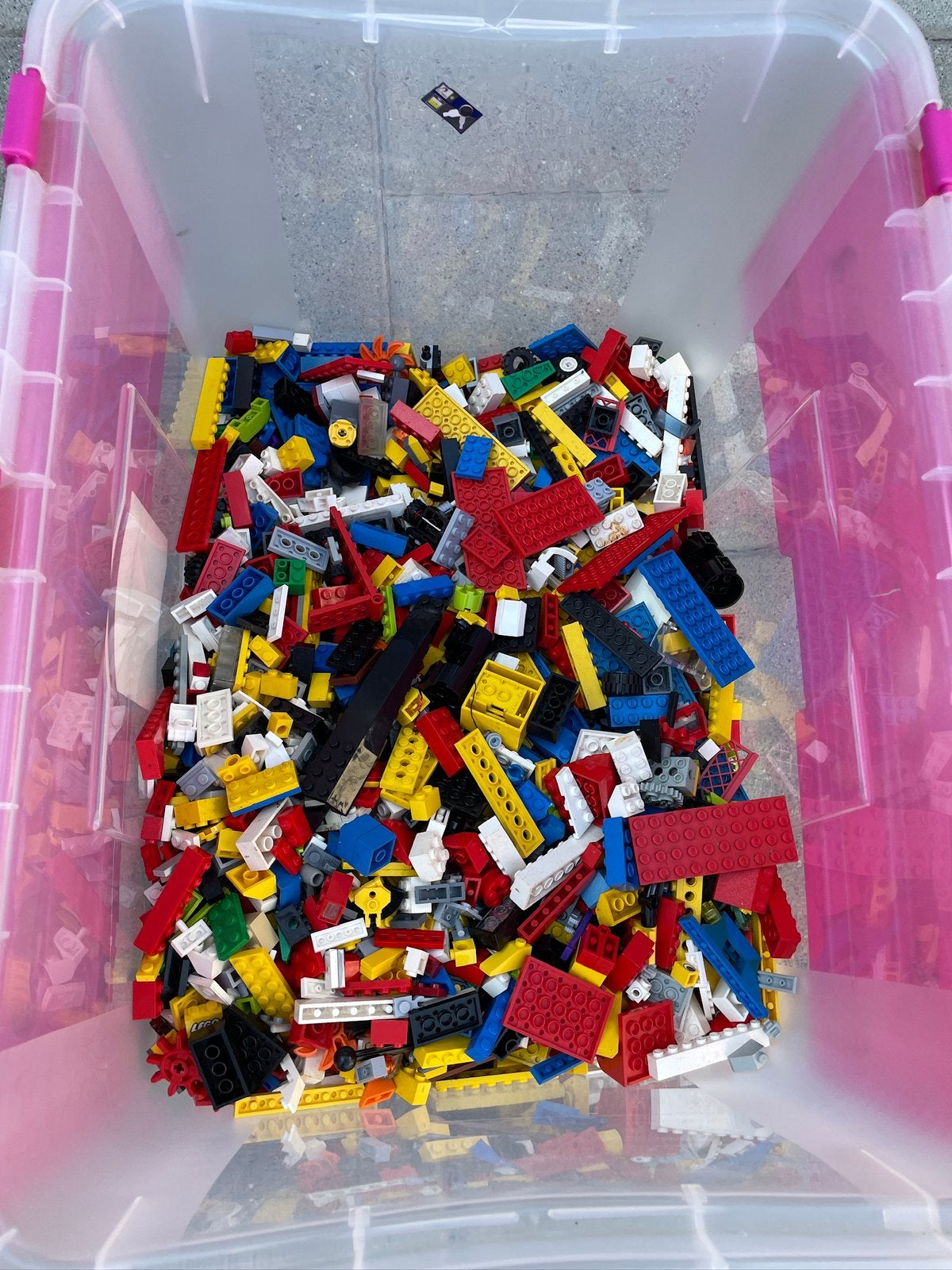 Grote bak met LEGO, 8kg, Ophalen of Verzenden, Zo goed als nieuw, Losse stenen, Lego