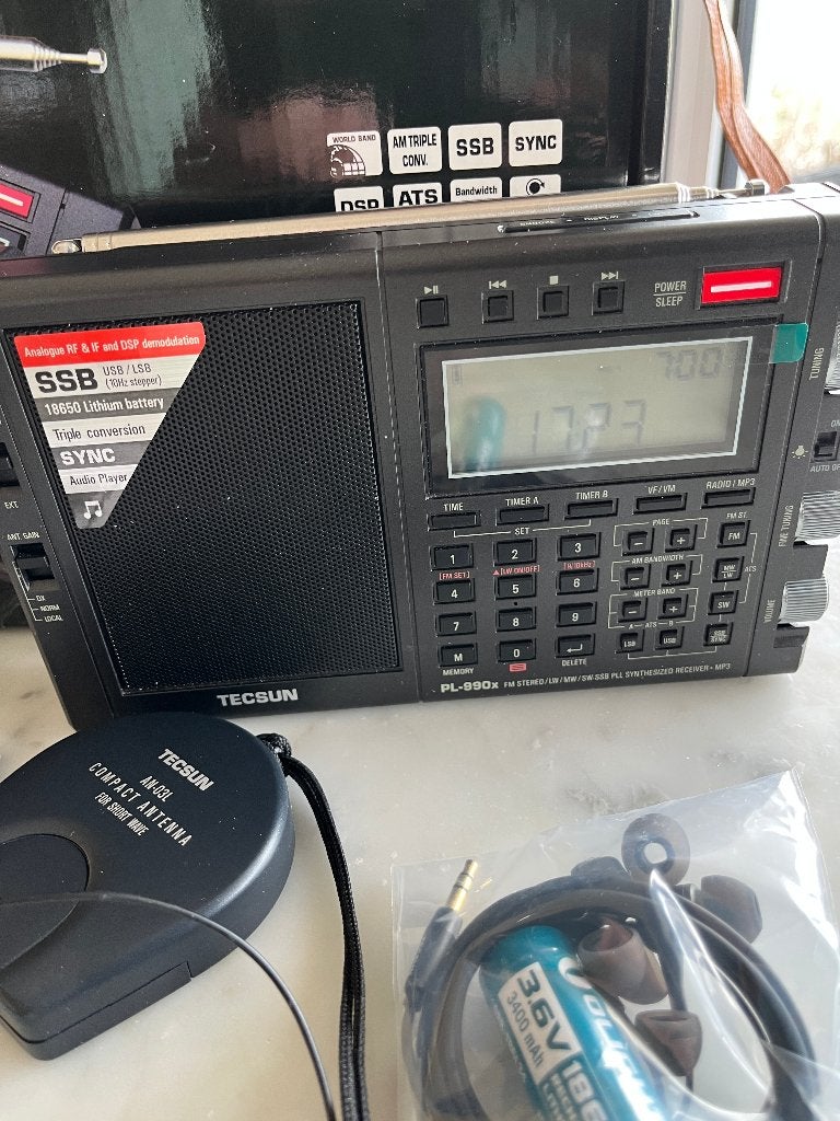 PLL World Receiver / Audio Player - Tecsun PL-990 x, Ophalen of Verzenden, Zo goed als nieuw, 120 watt of meer, Overige merken