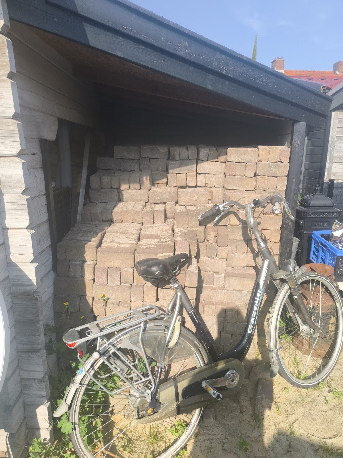 Gebakken klinkers - ca. 20 m², Ophalen, Overige materialen, Gebruikt, Minder dan 20 cm