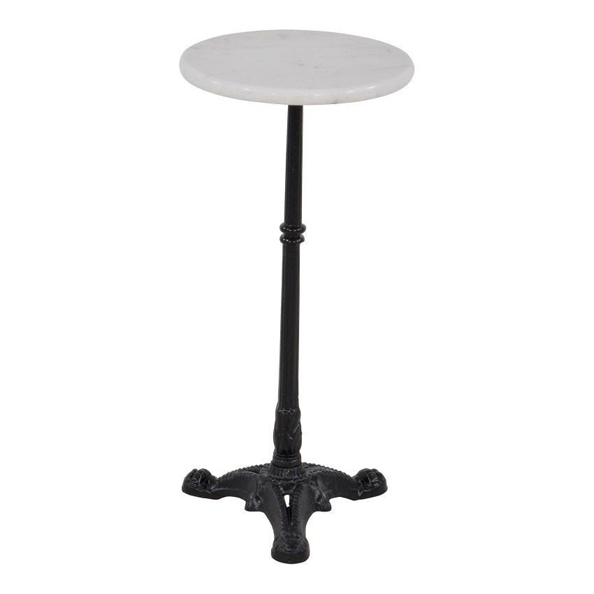 Bijzettafel marmer rond 30 cm x 60 cm hoog, Minder dan 55 cm, Inductorstraat 9b 3903 KA Veenendaal, Rond, Nieuw
