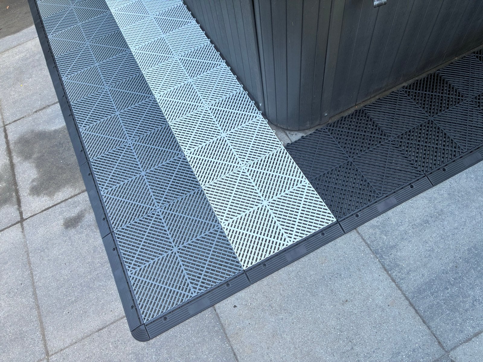 Jacuzzie / zwembad / tuin / terras kunststof tegels 40x40, Ophalen, Kunststof, Nieuw, Wido