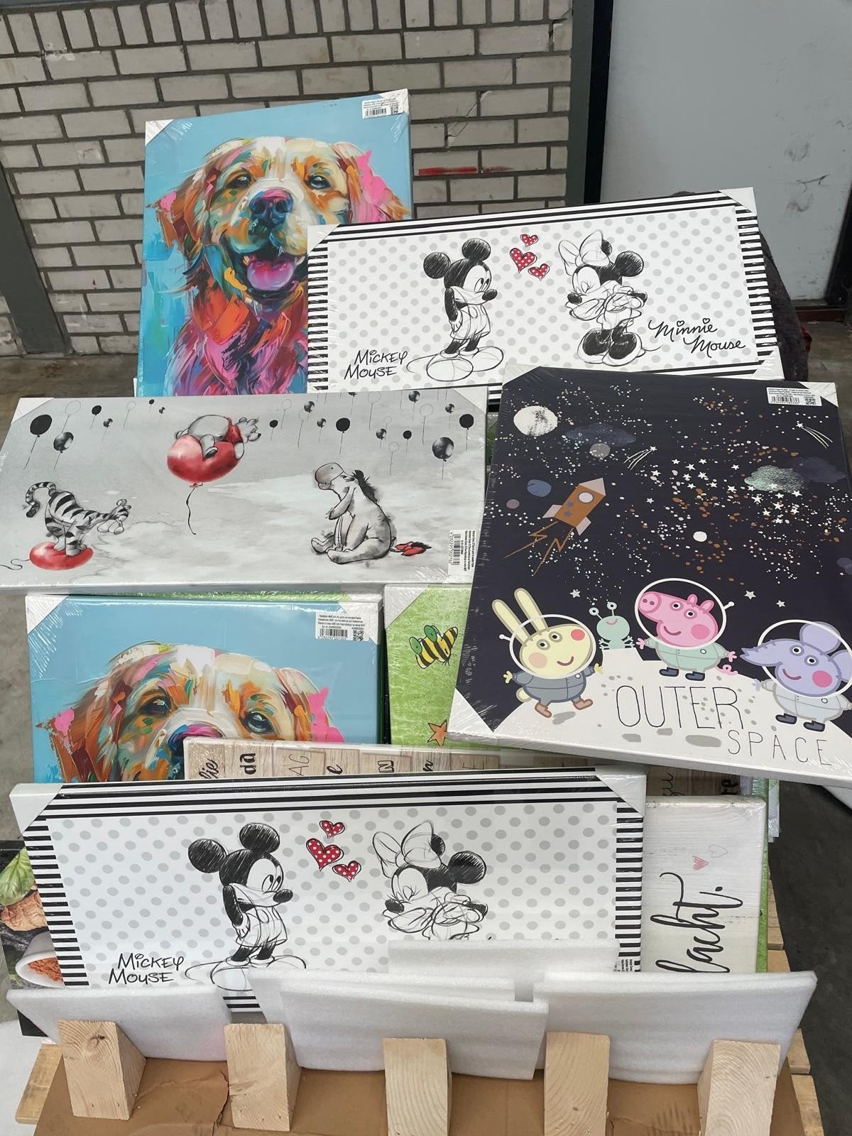 Diverse Canvas Schilderijen: Disney, Cars, Peppa Pig, Hond, Ophalen, Nieuw, Schilderij, 5 – 50