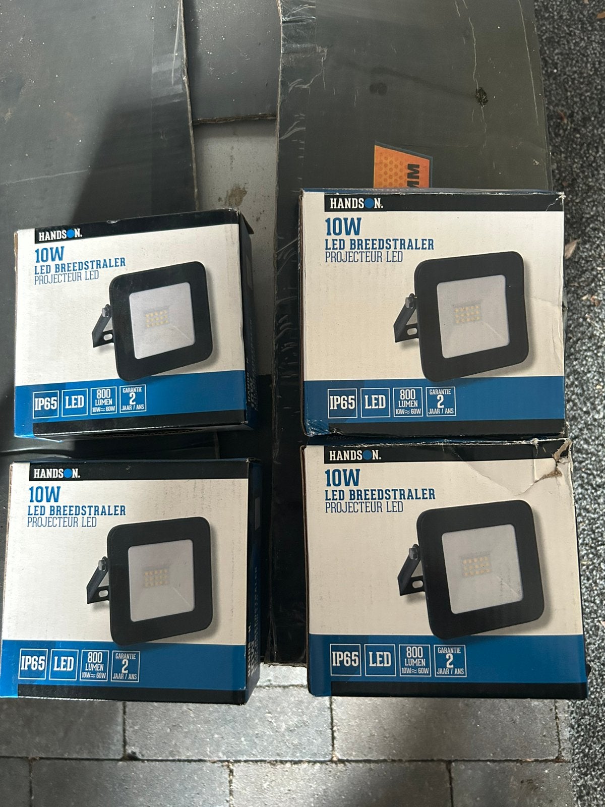 Handson breedstraler 10W 800L IP65, Tuin en Terras, Ophalen of Verzenden, Zo goed als nieuw, Netvoeding, Minder dan 50 watt