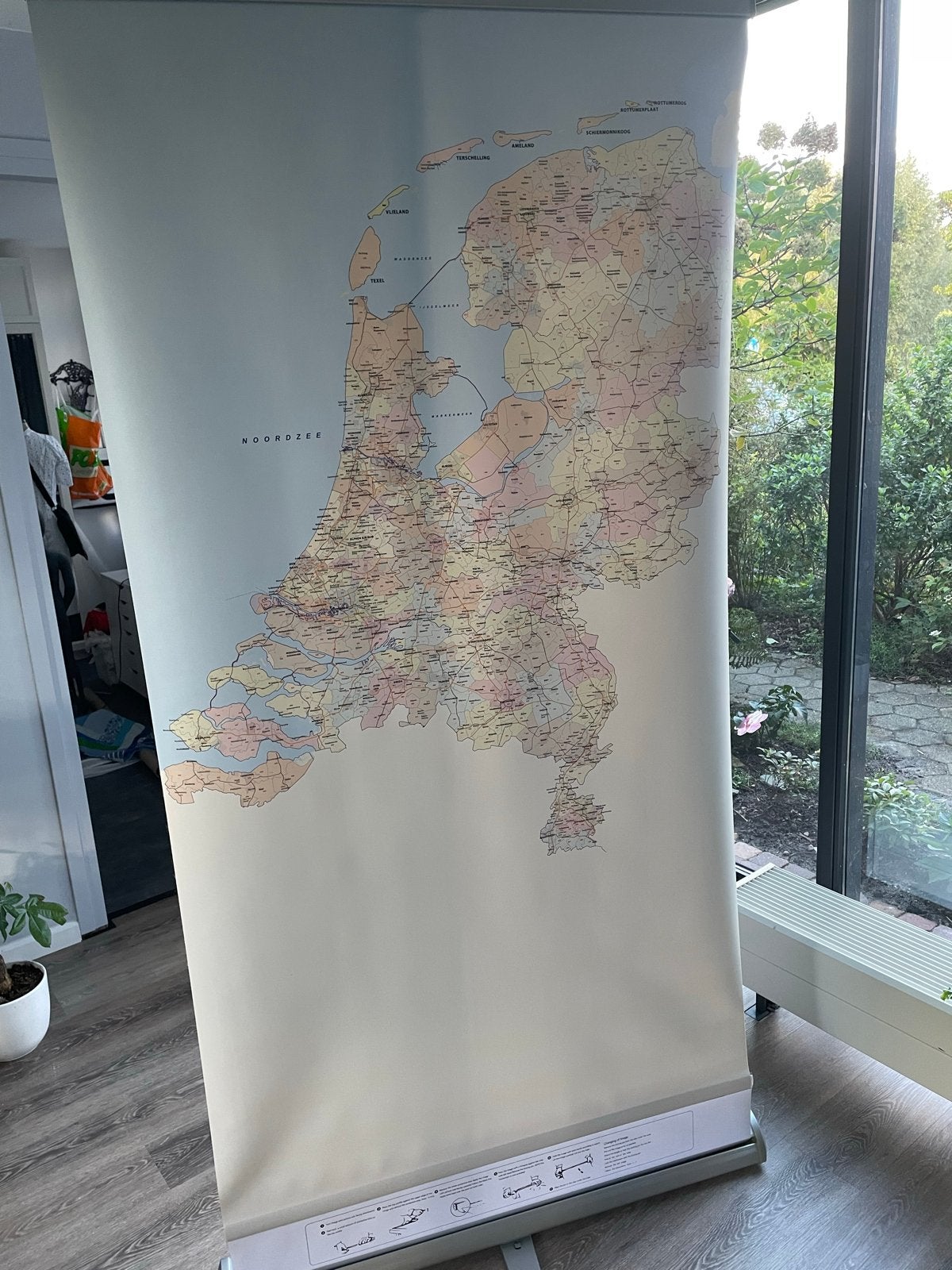 Roll-up banner Nederland postcodekaart, Verzamelen, Ophalen of Verzenden, Gebruikt, Overige typen