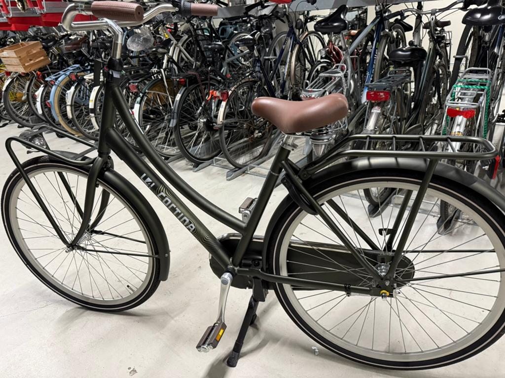 Cortina fiets - transport - groen!, Terugtraprem, Versnellingen, Zo goed als nieuw, 50 tot 53 cm