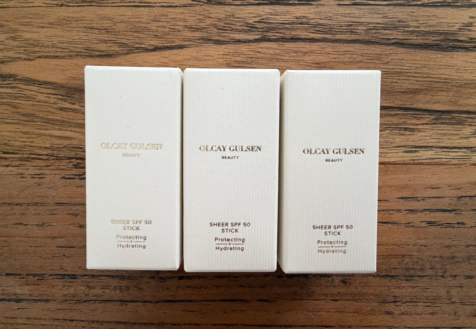OGB Olcay Gulsen spf 50 sticks 3 stuks NIEUW, Ophalen of Verzenden, Nieuw, Gehele gezicht, Overige typen
