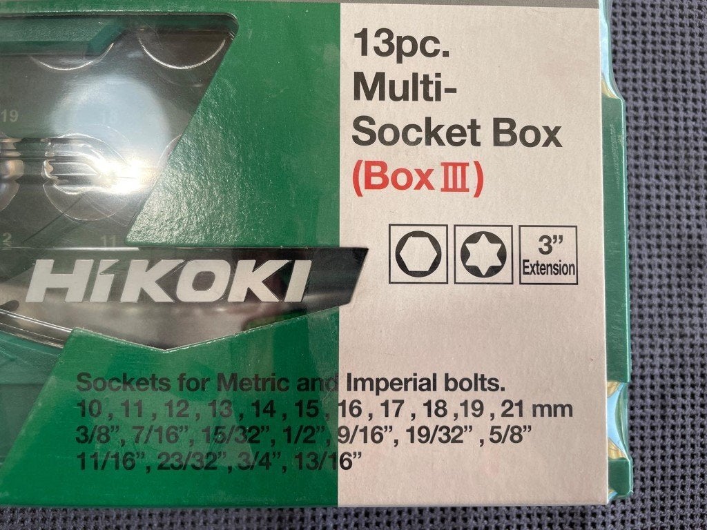 Hikoki artnr. 40030033, Multi socket box(box3), 13- delig, Nieuw, /, /, Hikoki