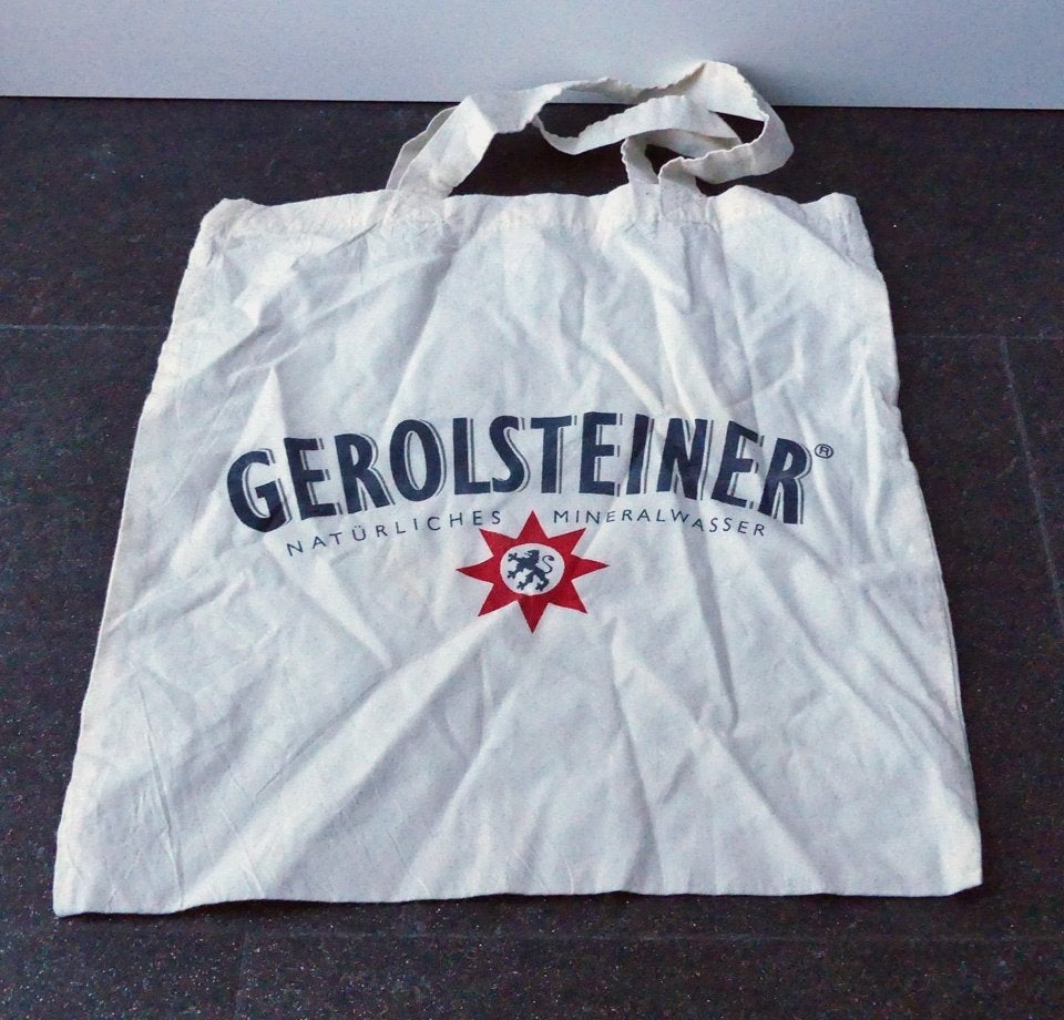 Gerolsteiner tas reclame katoenen shopper schoudertas, Ophalen of Verzenden, Gebruikt, Gebruiksvoorwerp