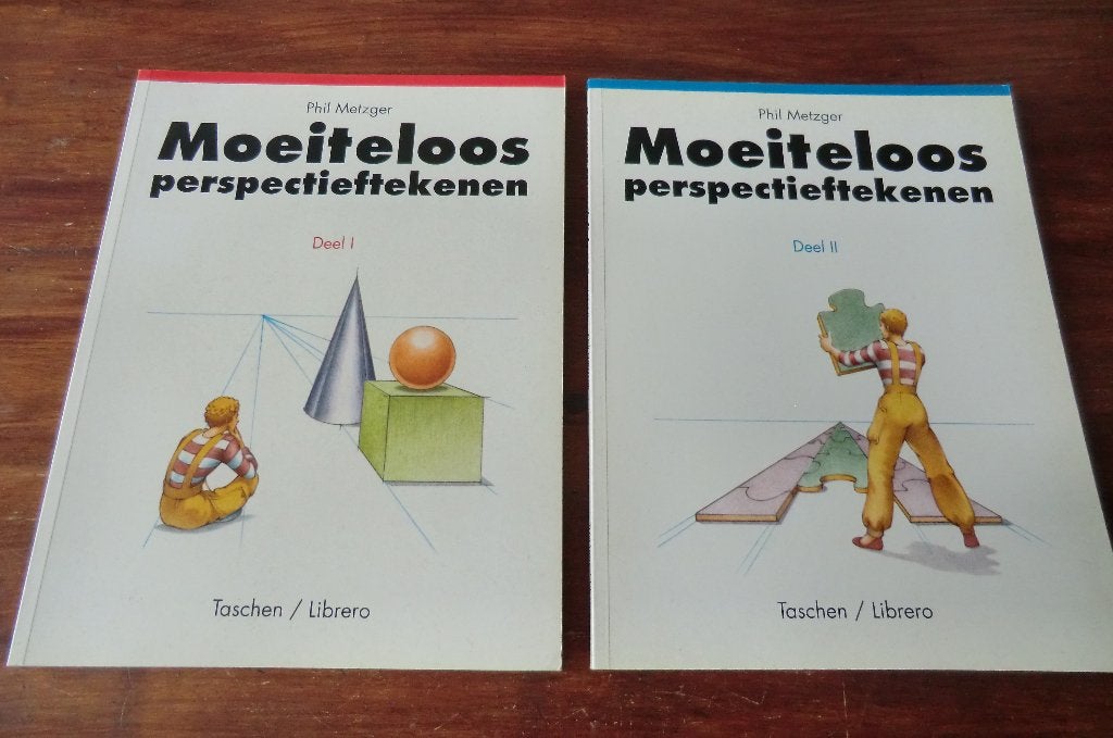 boeken - Moeiteloos perspectieftekenen deel I + II - Metzger, Boeken, Hobby en Vrije tijd, Ophalen of Verzenden, Gelezen, Tekenen en Schilderen