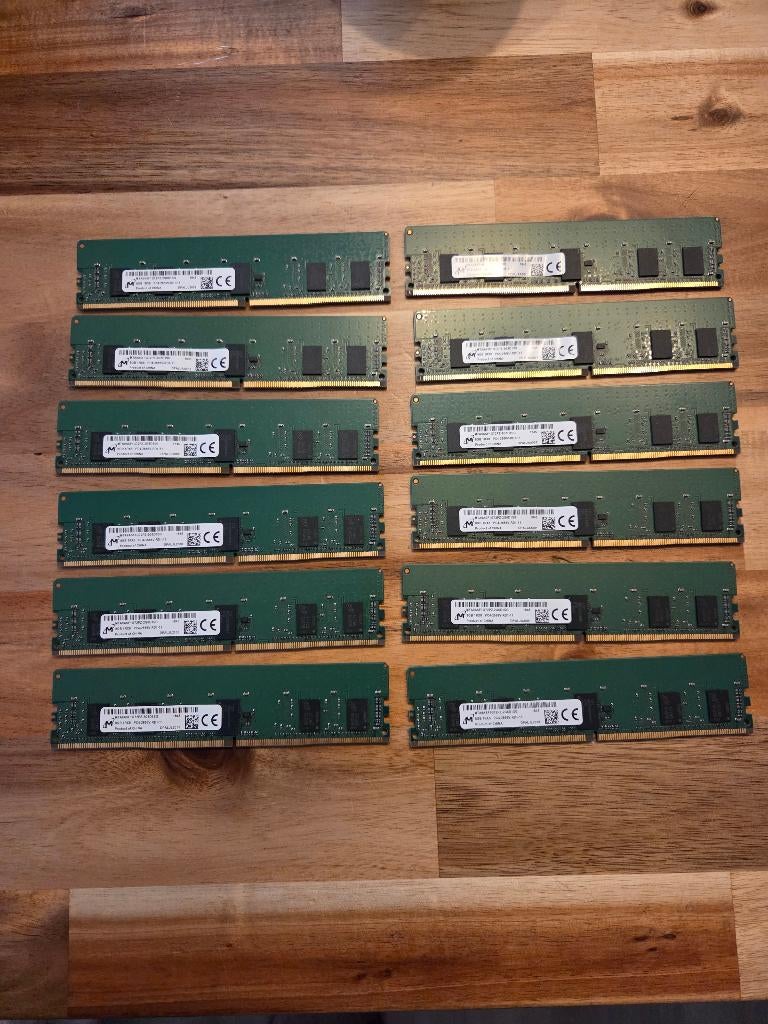 96GB (12x 8GB) DDR4-2666 ECC RDIMM - Server RAM Kit, Computers en Software, RAM geheugen, Server, DDR4, 8 GB, Ophalen of Verzenden