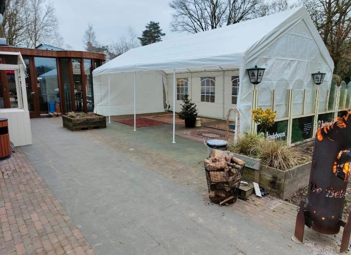 Ruime partytent voor evenementen en feesten, Ophalen, Partytent, Zo goed als nieuw, 4 tot 6 meter