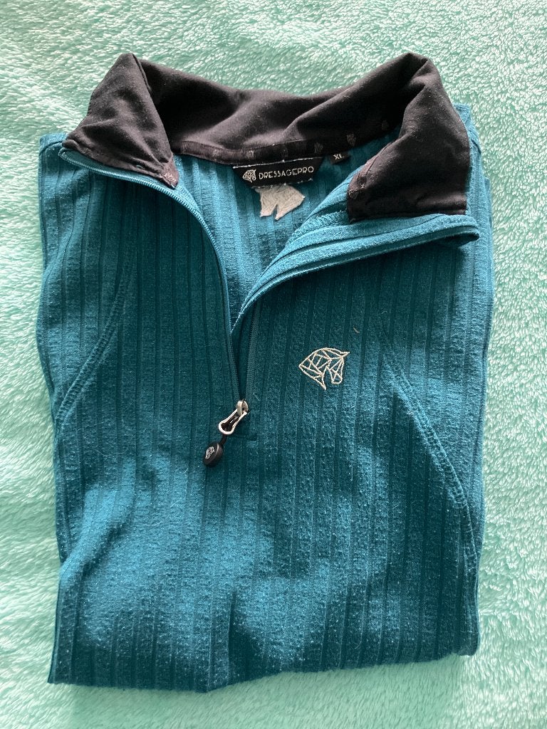 Dressage Pro trainingsshirt petrol XL, Dieren en Toebehoren, Paardrijkleding, Blauw, L, Dressuur, Overige merken