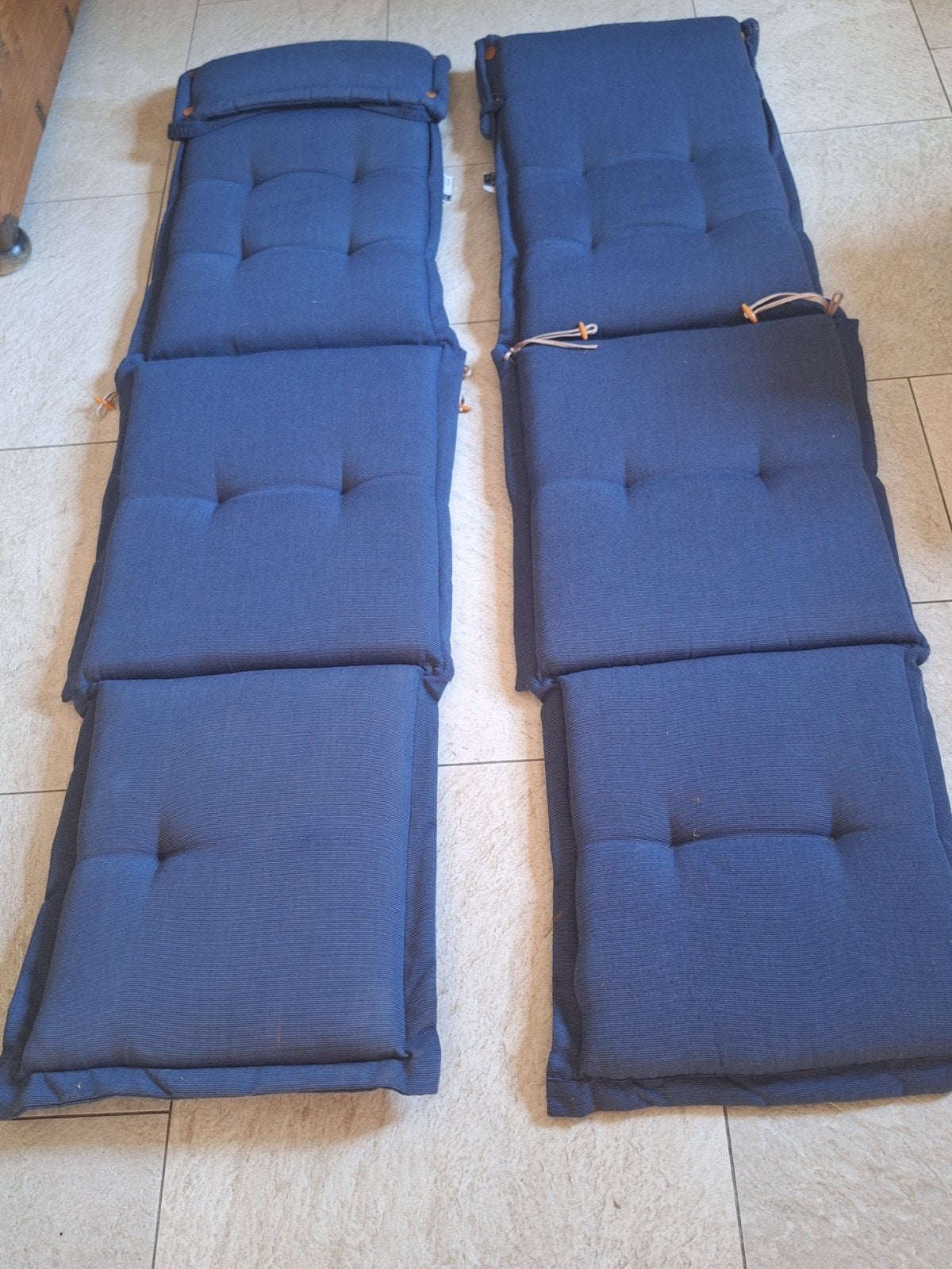 Outdoor Style ligkussens - set van 2 voor deckchairs, Ophalen, Zo goed als nieuw