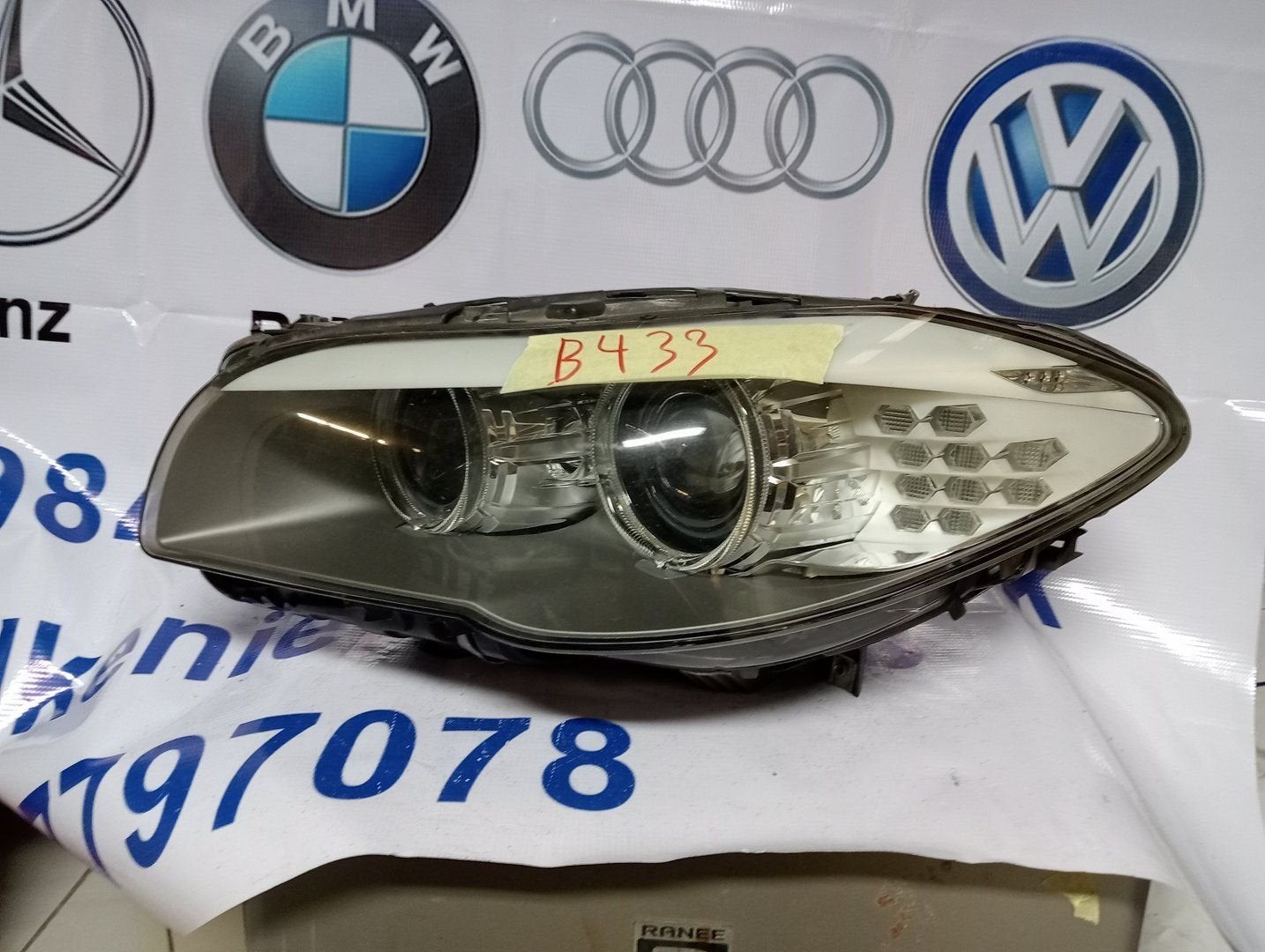 BMW F10 5-serie koplamp links bi-xenon 7203245 zonder module, Auto-onderdelen, Verlichting, Gebruikt, -, -, Ophalen of Verzenden