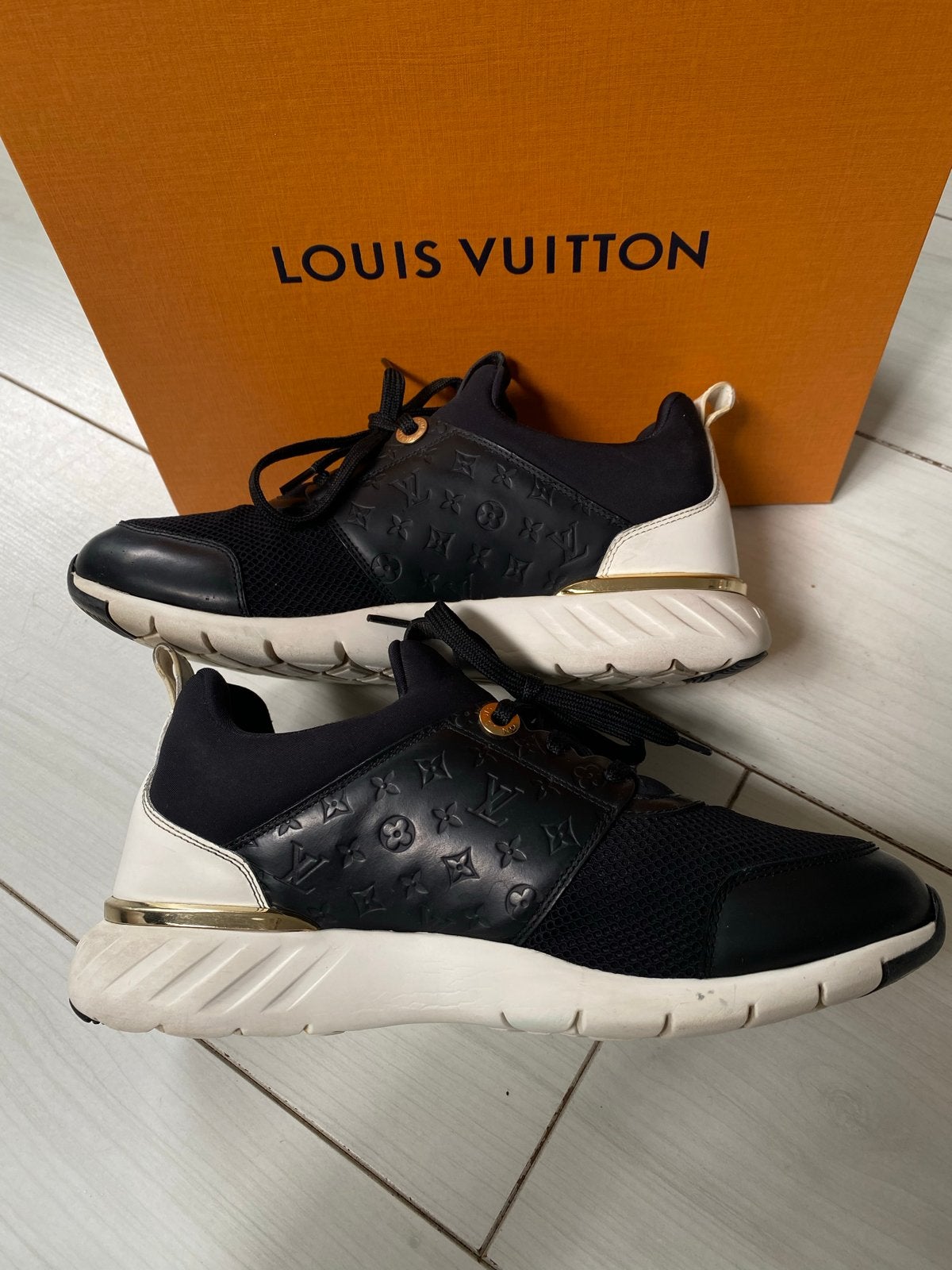 Louis Vuitton Aftergame Sneakers Maat 36,5, Zwart, Ophalen of Verzenden, Sneakers of Gympen, Zo goed als nieuw