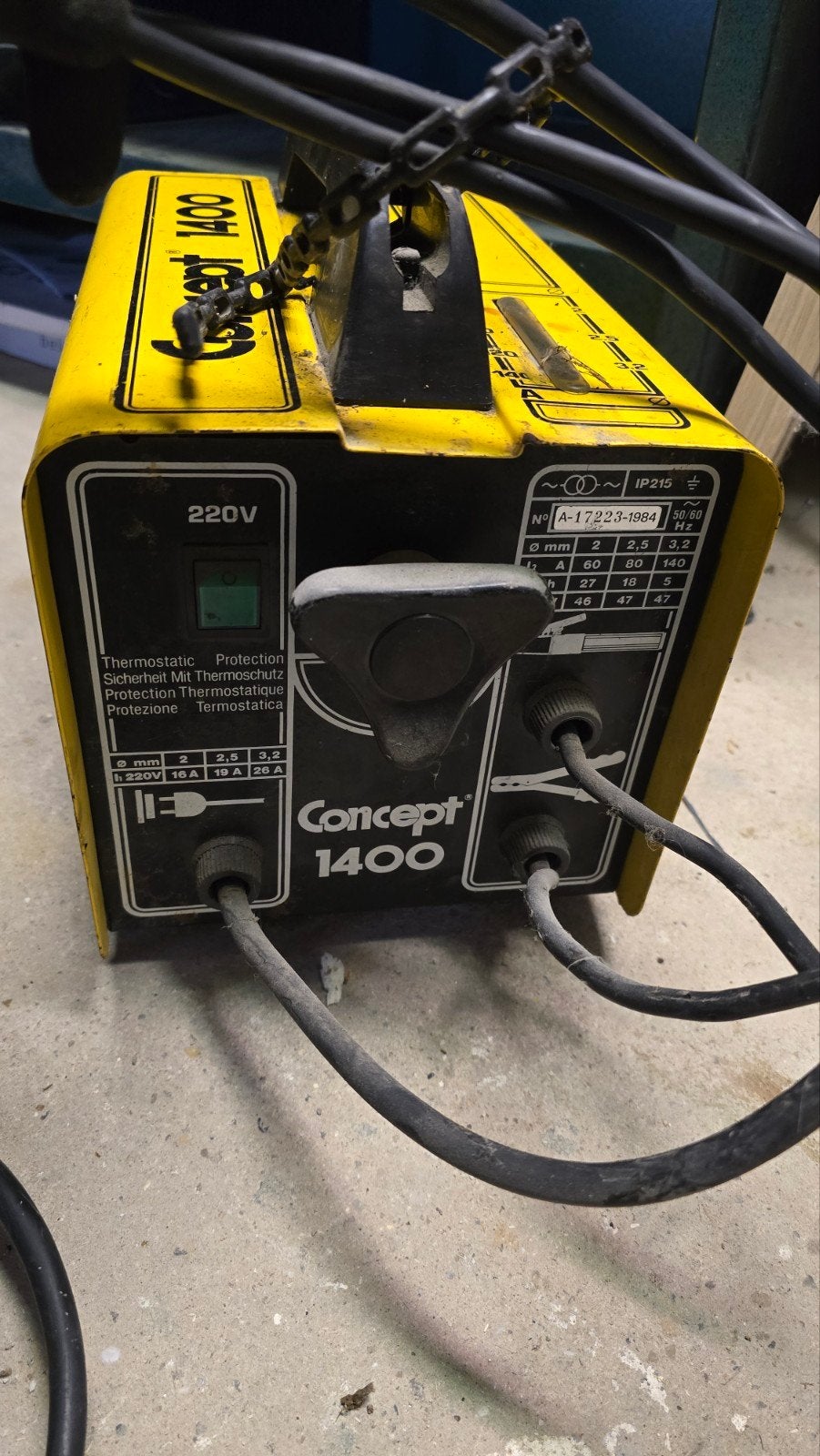 Lasapparaat Concept 1400, Doe-het-zelf en Verbouw, Ophalen, Gebruikt, Minder dan 150 ampère, Elektroden