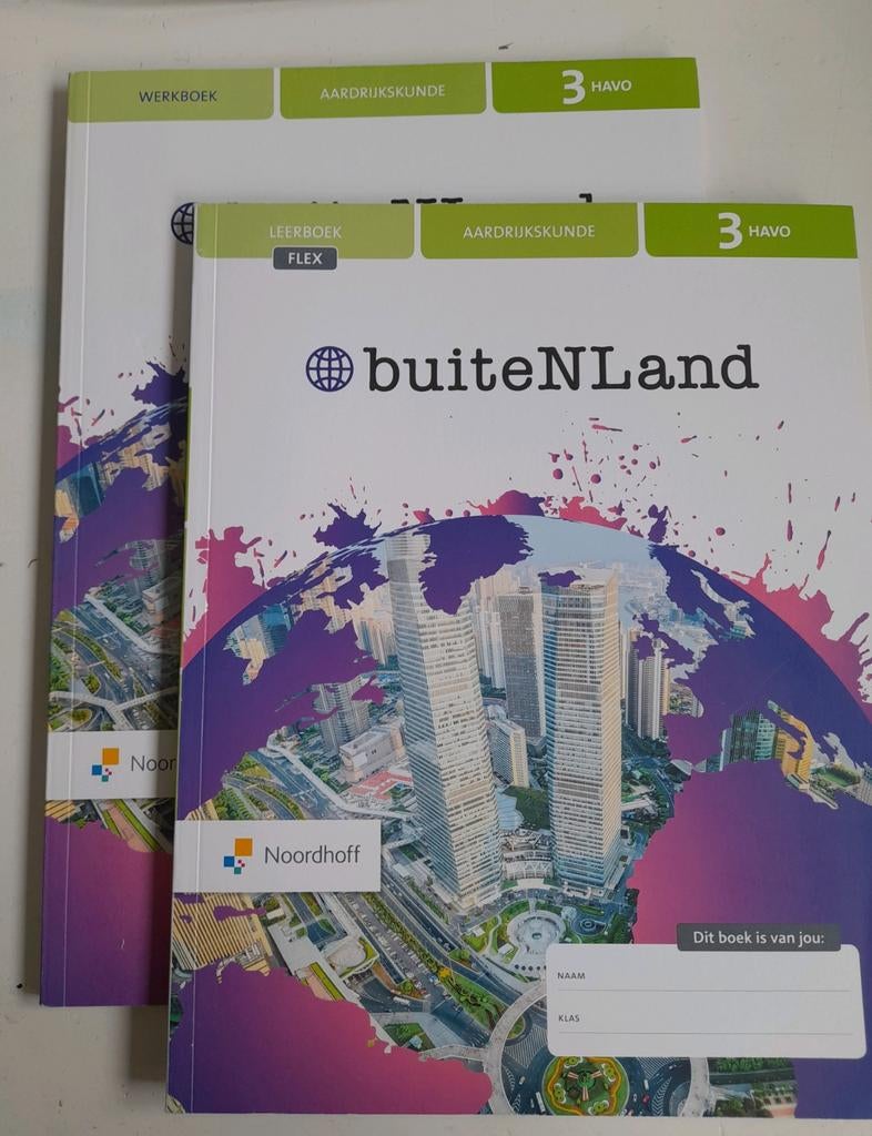 Werk en leerboek buiteNLand aardrijkskunde 3 havo, Boeken, HAVO, Ophalen of Verzenden, Noordhoff Uitgevers, Aardrijkskunde