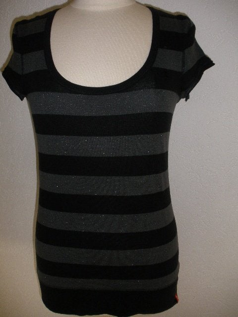 ESPRIT t- shirt zwart grijs streep maat L - nieuw -, Kleding | Dames, Maat 38/40 (M), Zwart, Nieuw, Ophalen of Verzenden
